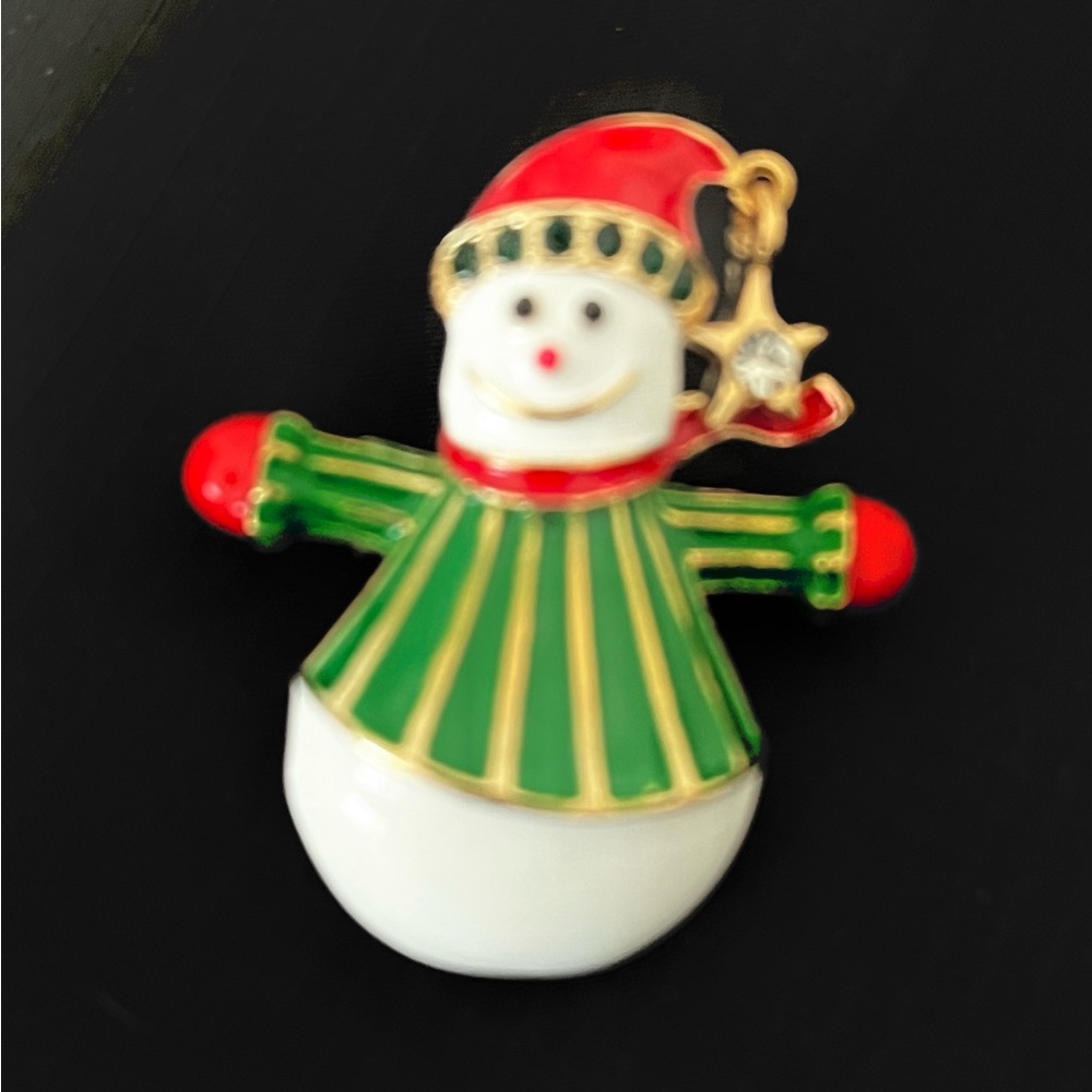 Snowman Christmas Brooch-Brooches are Back 2024/2025